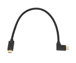 XINL Câble d'extension de données USB3.1 Type C, câble d'extension mâle à mâle à 3 Couches, Angle de 90 degrés, Transfert de données 10 Gbit/s pour Ordinateur vers téléphone