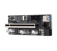 XINL Carte Adaptateur PCI E, Affichage de la température de la Carte Riser minière pour l'extraction de pièces AIT