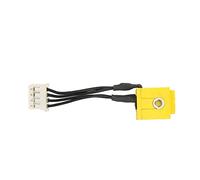 XINL Connecteur d'alimentation CC pour IBM, Prise d'alimentation CC en métal Facile à remplacer Facile à Utiliser Jaune Blanc pour T42 pour R50 et pour T40