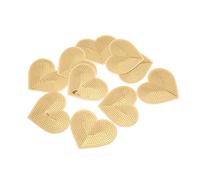 XINL Ecusson Coeur thermocollant, Paillettes dorées Ecusson Coeur brodé Or 8,2x7 cm Magnifique Pratique à Coudre pour Les travaux manuels à Faire soi-même