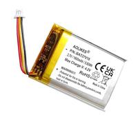 XINLANTECH Batterie de rechange 1600 mAh pour Corsair HS70, HS70 Pro, HS75 XB sans fil, Logitech G933, G533, G935, HyperX Cloud Flight Cloud Alpha, casque Alienware AW988/souris AW610M