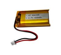 XINLANTECH PL602035 Batterie de rechange au lithium polymère 3,7 V 400 mAh avec prise JST Ph1.25 pour haut-parleur Bluetooth - Casque, mini DVR, GPS, MP3, MP4 et plus encore