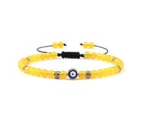 XINLIANYI 1 bracelet de perles en pierre de lave naturelle de 4 mm pour homme et femme, Acier inoxydable, Oxyde de zirconium