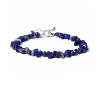 XINLIANYI 1 bracelet en pierre naturelle irrégulière, améthystes, aigue-marine, gravier, quartz bracelet de perles pour femmes et hommes, Acier inoxydable, Oxyde de zirconium