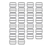 Xinlie Ceinture Coulissante en Métal Avec Sangle de Boucle de Glissière Réglable Connecteur En Boucle Carrée Accessoire De Bricolage Pour Sac à Main DIY Artisant pour la Fabrication de Sac (30PCS)