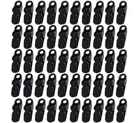 Xinlie Tarp Clips Pince pour Auvent Coupe-Vent Snaps en Plastique Pinces Crocodile en Plastique Pince Crocodile en Plastique Petite Pince Bâche Clip Auvent pour Activités de Plein Air (50 Pieces)
