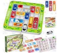 XinlonLabyrinthe de Voiture magnétique, Jouet de Voiture d'embouteillage, Jouet de Voiture avec Niveau, Jeux de Société Voiture Enfant, Rush Hour motricité Fine sortant du Garage