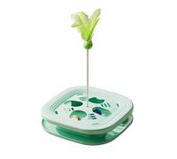 XINMAIZI Coffret à Jouets interactif pour Chat, Jouet de Chasse interactif d'intérieur pour stimuler l'énergie et Les Instincts de Votre Chat, avec 2 balles à grelots (Mint Green,Petit)