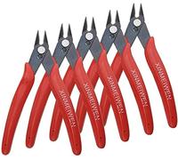 XINMEIWEN Lot de 5 mini pinces coupantes électroniques de précision pour les besoins de coupe ultrafine (rouge)