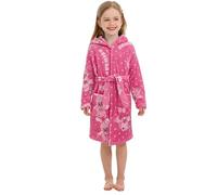 XINNE Garçons Filles Robe à Capuche Robe de Chambre Unisexe Enfants Peignoirs Robes de Flanelle Ours à Motifs
