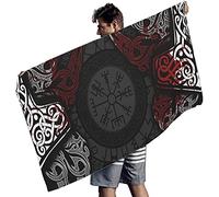 XINNeck Serviette De Plage, Serviette De Bain Surdimensionnée Viking Serviette De Bain À Séchage Rapide Légère pour Les Enfants Et Amp