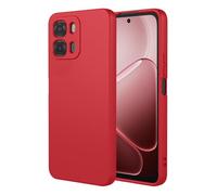 XINNI Coque en Silicone Liquide pour Oppo A6 4G 5G/A6S/A6K, Antichoc | Anti-Rayures, Doublure Microfibre, Anti-Dérapante, Toucher Doux, Fine & Légère, Protection Caméra & Écran,Rouge