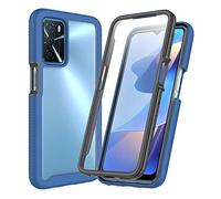 XINNI Coque pour Oppo A16/A16S/A54S Antichoc Housse avec Protège écran, 360 Degrés Full Body Etui Solide Double Face Bumper Portable Transparent Housse