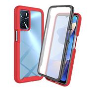 XINNI Coque pour Oppo A16/A16S/A54S Antichoc Housse avec Protège écran, 360 Degrés Full Body Etui Solide Double Face Bumper Portable Transparent Housse