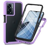XINNI Coque pour Oppo A57 4G 2022/Oppo A57S/A77 5G Antichoc Housse avec Protège écran, 360 Degrés Full Body Etui Solide Double Face Bumper Portable Transparent Housse