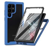 XINNI Coque pour Samsung Galaxy S25 Ultra Antichoc Housse avec Protège écran, 360 Degrés Full Body Etui Solide Double Face Bumper Portable Transparent Housse