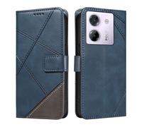 XINNI Coque pour Xiaomi Poco M7 Pro 5G Etui, PU/TPU Retourner Cuir Magnétique Anti Chute Portefeuille Protection Case Cover, Bleu