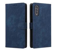 XINNI Housse pour Cubot X70 Etui, RFID Protect PU/TPU Cuir Coque Magnétique Portefeuille, Bleu