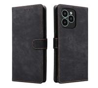 XINNI Housse pour Fossibot S2 Etui, RFID Protect PU/TPU Cuir Coque Magnétique Portefeuille, Noir