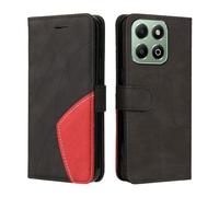 XINNI Housse pour Telephone Honor X6b 4G Etui, PU/TPU Rétro Retourner Cuir Coque Magnétique Anti Chute Portefeuille Protection Case Cover, Noir