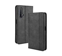 XINNI Housse pour Telephone Realme X50 5G(Realme X3 SuperZoom) Etui, PU/TPU Retourner Cuir Coque Magnétique Portefeuille, Noir