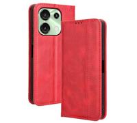 XINNI Housse pour Telephone Umidigi G9 5G Etui, PU/TPU Retourner Cuir Coque Magnétique Portefeuille, Rouge