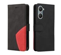 XINNI Housse pour Telephone Vivo Y28s 5G/Vivo Y18 4G Etui, PU/TPU Rétro Retourner Cuir Coque Magnétique Anti Chute Portefeuille Protection Case Cover, Noir