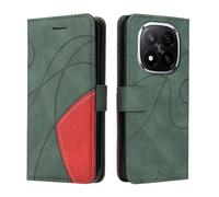 XINNI Housse pour Telephone Xiaomi Redmi Note 14 Pro+/Plus 5G Etui, PU/TPU Rétro Retourner Cuir Coque Magnétique Anti Chute Portefeuille Protection Case Cover, Vert