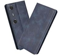 XINNI Housse pour Telephone Xreal Beam Pro Etui, PU/TPU Retourner Cuir Coque Magnétique Portefeuille, Bleu