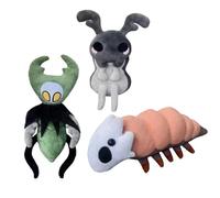 Xinnice Bell Beast/Aknid/Moss Mother Lot de 3 peluches animées douces remplies de figurines Hollow Silksong Merch Merch Coussin Canapé Décoration Objet de collection Ornement Cadeau