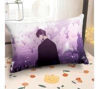 Xinnice Housse de coussin Anime Sung Jin Woo Cha Hae In - Housse de coussin double face - Pour canapé - 40 x 60 cm