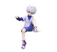 Xinnice Killua Zaoldyeck Anime Figurine PVC Modèle Assis Anime Décoration de Bureau Statue de Collection pour Fans, 12 cm