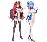 Xinnice Lot de 2 figurines d'action Azur Lane - USS St.Louis & USS Honolulu - Figurine debout - Azur Lane - Figurine de collection - Modèle cadeau (26 cm)