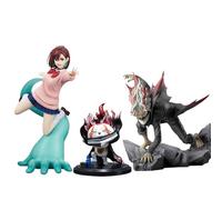 Xinnice Lot de 3 figurines Ayase Momo - Statue d'anime - Figurine d'action Turbo Granny - Statue Momo - Modèle PVC - Décoration de bureau - Ornement - Cadeau