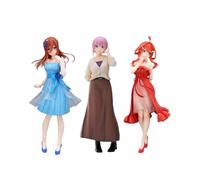 Xinnice Nakano Ichika Lot de 3 figurines Nakano Itsuki - Statue d'anime - Figurine d'action - Ornement - Objet de collection - Cadeaux de Noël