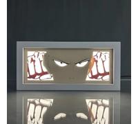 Xinnice One Punch Man Boîte Lumière Carton - Saitama Anime Veilleuse - 7 Couleurs - Anime 3d Papercut Light Box - Éclairage d'ambiance Décoratif - Cadeaux Pour les Fans