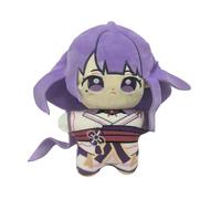 Xinnice Raiden Shogun Plush Anime Coussin Raiden Shogun Soft Figurine Cartoon Game Personnages Voiture Canapé Décoration Cadeau, 25 cm