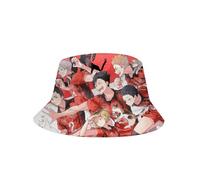 Xinnice Shoyo Hinata/Tobio Kageyama Chapeau de pêcheur Anime Chapeau de plage Cartoon Chapeau de soleil Chapeau de plage neutre lavable Chapeau de pêche pour homme et femme, Type 6., Medium