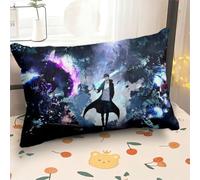 Xinnice Taie d'oreiller animée Sung Jin Woo Housse de coussin Cha Hae In Coussin câlin Double face Housse de canapé pour canapé Décoration 40x60CM
