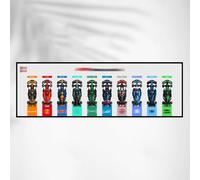 XINPENGD Cadre photo avec plaque murale compatible avec les voitures Lego 77242-77251 F1, à collectionner et à protéger, 120 x 40 cm (modèle non inclus) (panneau arrière mural)