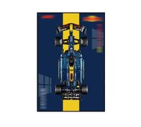 XINPENGD Écran Mural Cadre Photo Plaque Murale Compatible avec Lego 42206 F1 Formule 1 Voiture de Course, pour Collectionner et Protéger, 49,8 x 79,8 cm (Modèle Non Inclus) (Option F)