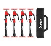 XINQIAO Outil Troisième Main, Système de Support 3ème Main, Tige de Support en Acier Premium avec Capacité de 70 KG pour Cric de Placard, Cric de Cloison Sèche, Longueur 47-75 CM, Lot de 4 Pièces