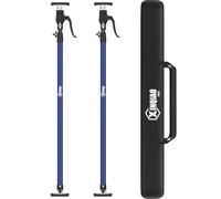 XINQIAO Outil Troisième Main, Système de Support 3ème Main, Tige de Support en Acier Premium avec Capacité de 70 KG pour Cric de Placard, Cric de Cloison Sèche, Longueur 125-290 CM, 2 Pièces