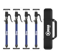 XINQIAO Outil Troisième Main, Système de Support 3ème Main, Tige de Support en Acier Premium avec Capacité de 70 KG pour Cric de Placard, Cric de Cloison Sèche, Longueur 60-115 CM, 4 Pièces