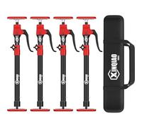 XINQIAO Outil Troisième Main, Système de Support 3ème Main, Tige de Support en Acier Premium avec Capacité de 70 KG pour Cric de Placard, Cric de Cloison Sèche, Longueur 60-115 CM, 4 Pièces