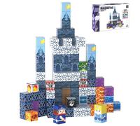 XINQIYUAN Blocs de Construction Magnétiques Carrés Monde 2,5cm, Lot de 100 Pièces (1)