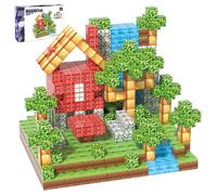 XINQIYUAN Ensemble de Construction Thématique Forêt du Monde Magnétique 2,5cm, 100PCS