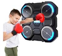 xinrongda LED Machine De Boxe Musicale, Mural Professionnel Boxing Machine, Machine Boxe avec Gants Appareil d'Entraînement, Musique Électronique pour Enfants