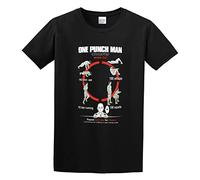 XINRONGYUAN One Punch Saitama Workout Training to Be Bald Funny Men Simple Tshirt Black S