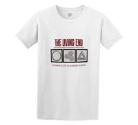 XINRONGYUAN The Living End The Ending is Just Custom Design Casual Round Neck T Shirt White L